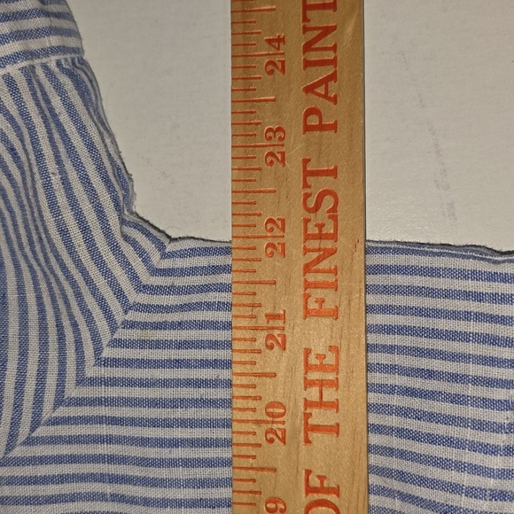 Blue and White Striped Layered Dress Womens Size L - Picture 9 of 10